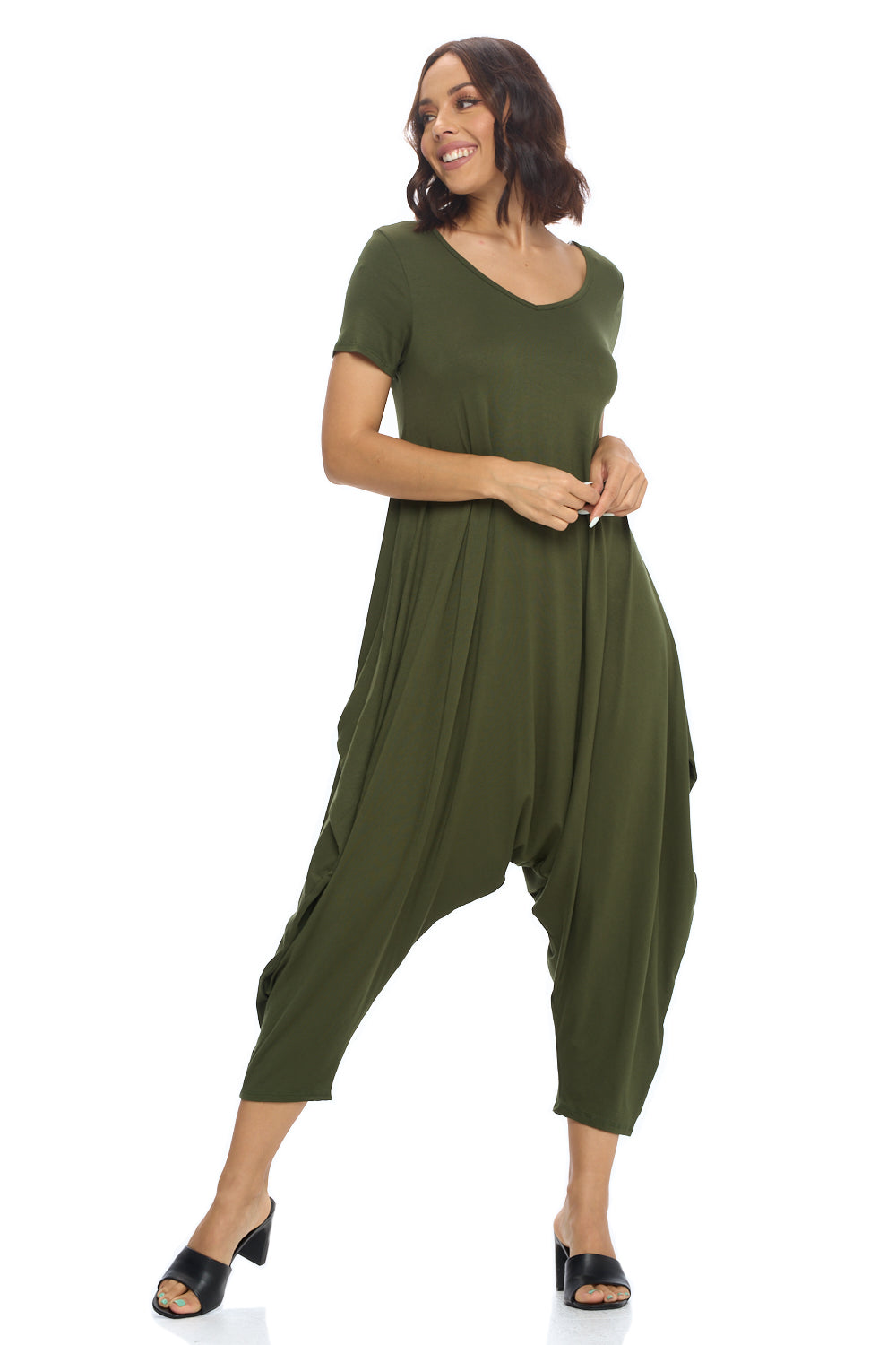 Solid Harem Jumpsuit