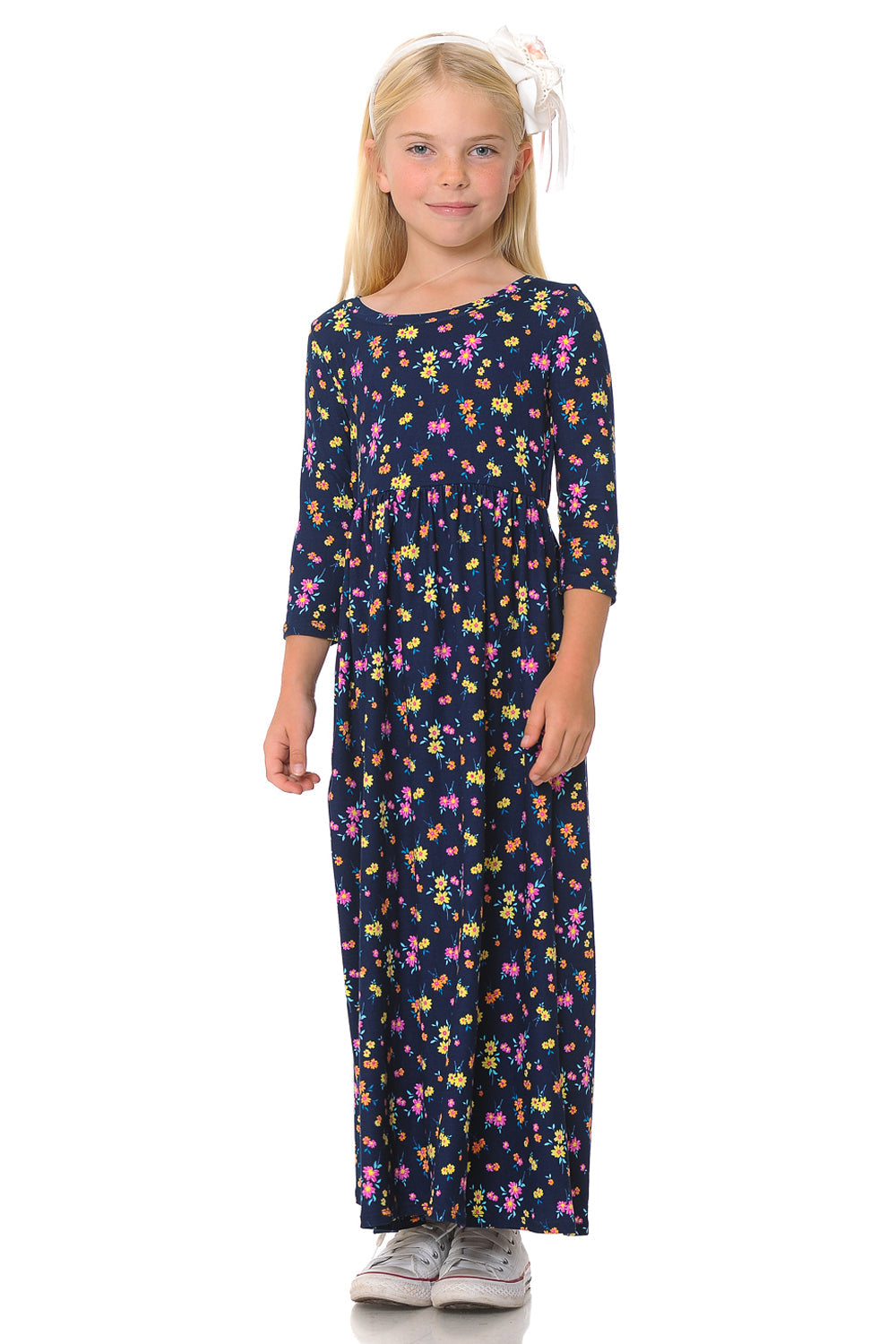 Fit and Flare Maxi Floral Dress