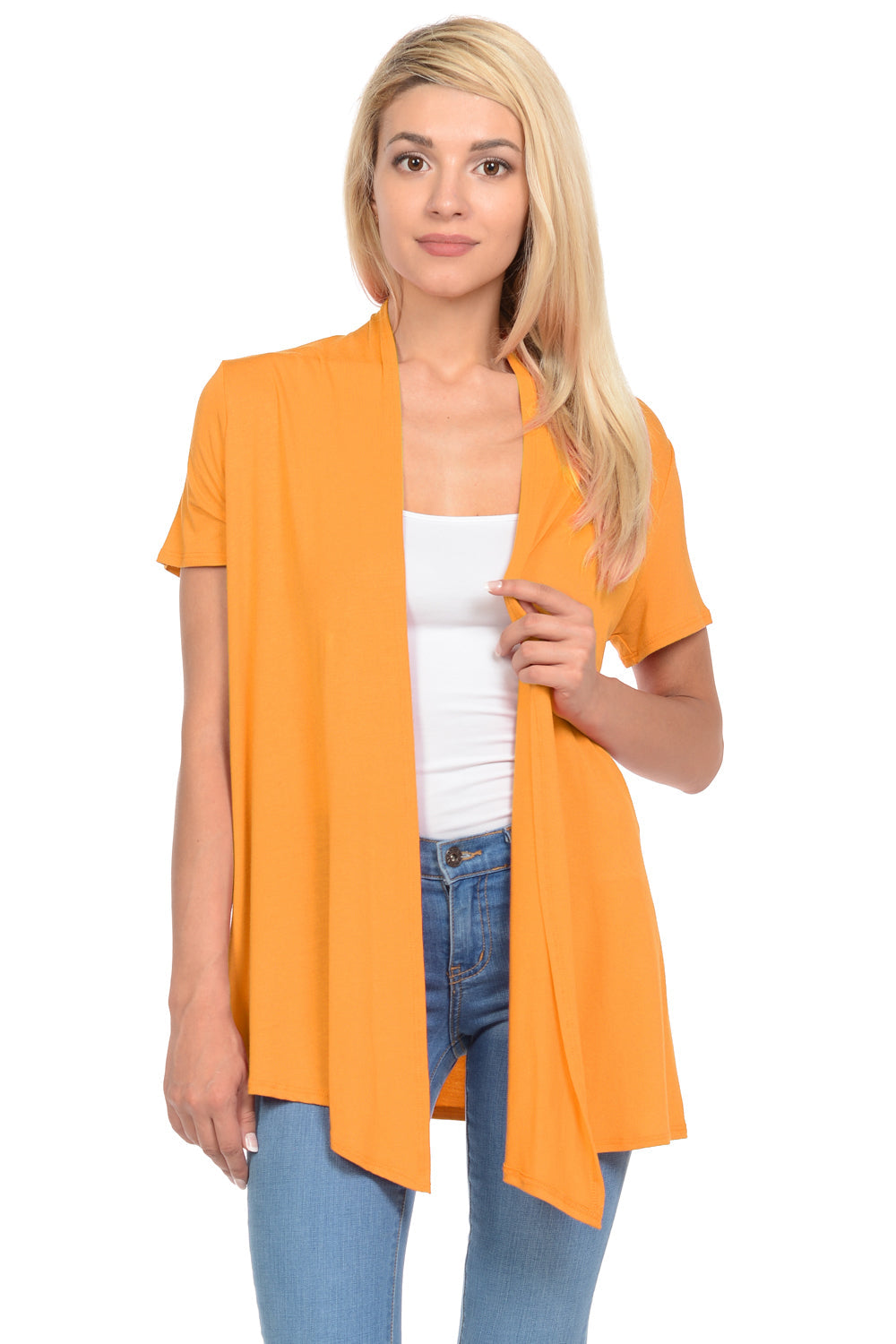 Short Sleeve Open Front Vest