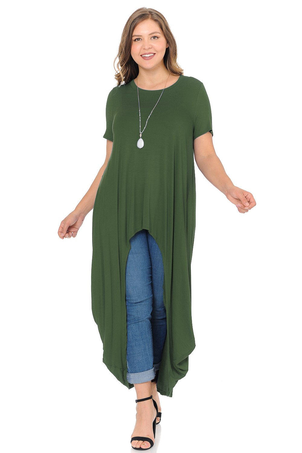 High-Low Maxi Top Plus Size