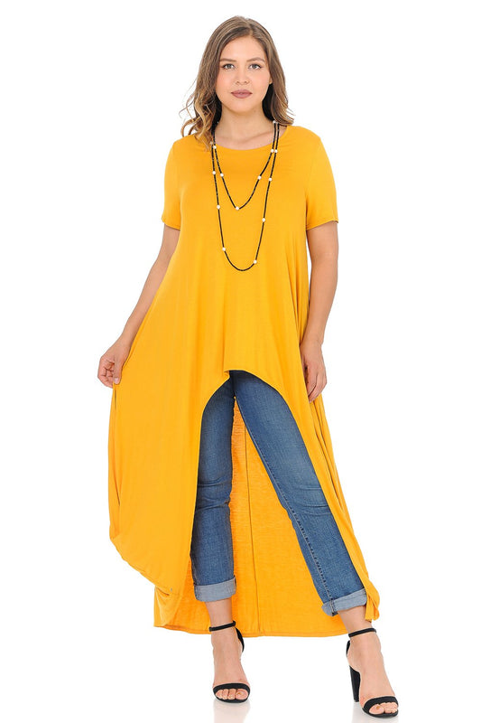 High-Low Maxi Top Plus Size